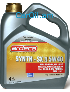ARDECA 5W-40 4L Լրիվ սինթետիկ