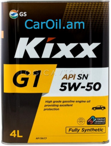 KIXX G1 5W-50 4L Լրիվ սինթետիկ
