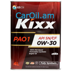 KIXX PAO 1 0W-30 4L Լրիվ սինթետիկ 