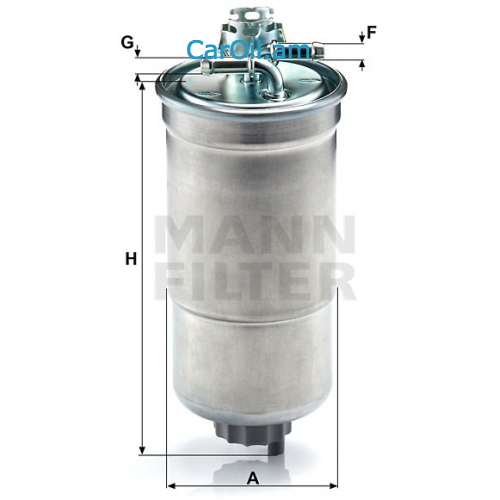 MANN-FILTER WK 853/20 Filtro Carburante – Qualità Primo Equipaggiamento Per Auto E Veicoli Commerciali