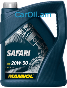 MANNOL Safari 20W-50 5L, Միներալ 