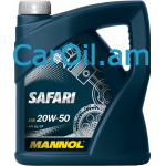 MANNOL Safari 20W-50 4L, Միներալ 