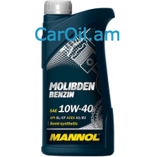 MANNOL Molibden Benzin 10W-40 1L, Կիսասինթետիկ
