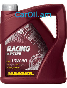 MANNOL Racing+Ester 10W-60 4L, Սինթետիկ