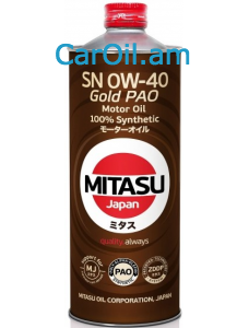 MITASU GOLD PAO 0W-40 1L Լրիվ սինթետիկ 