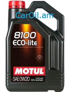MOTUL 8100 ECO-LITE 0W-20 4Լ Լրիվ սինթետիկ 