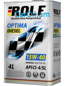 ROLF Optima Diesel 15W-40 4L Միներալ