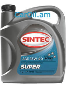 SINTEC SUPER 15W-40 4L Միներալ