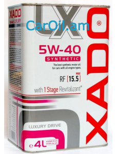 XADO LUXURY DRIVE 5W-40 4L Սինթետիկ
