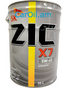 ZIC X7 5W-40 20L  սինթետիկ