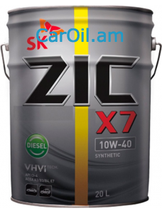ZIC X7 DIESEL 10W-40 20L սինթետիկ
